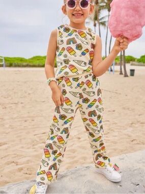 Lola The boys lice cream tank pant set